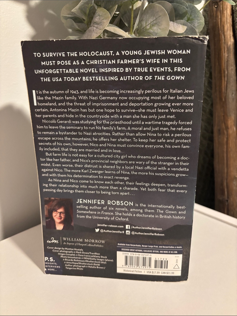 Our Darkest Night by Jennifer Robson - Navy & Purple Cover - Picture 2 of 3